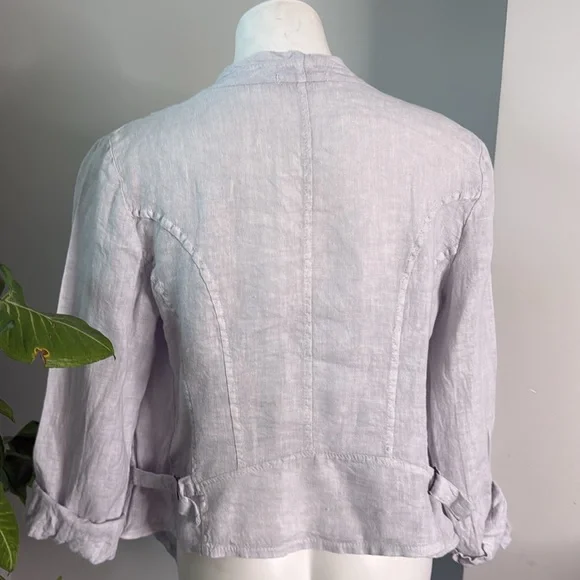 Tempo Paris Linen Jacket size Large - Picture 5 of 9